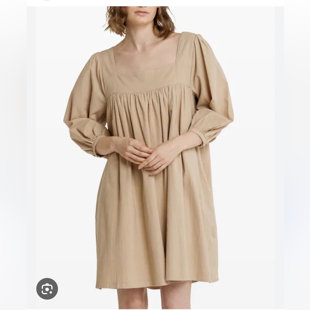 Laude the label square neck dress in ginger XXS/XS